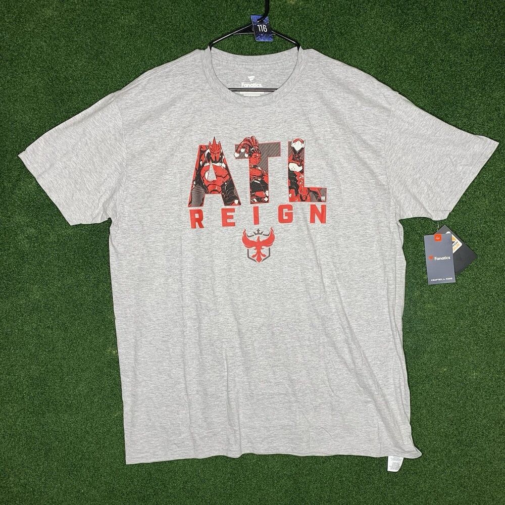 Fanatics ATL Reign ESports Fandom  T-Shirt Gray